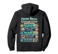 Funny Cruise Rules Grandparents Hoodie - Minimalist Print Men Women - T-Shirt, Sweatshirt, Hoodie