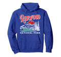 Redwood National Park Distressed 80S Hoodie - Trendy Graphic Unisex - T-Shirt, Sweatshirt, Hoodie