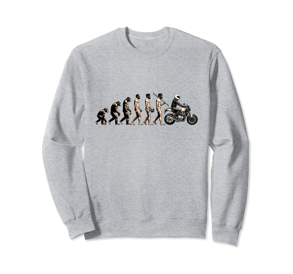 Motorcycle Evolution Sunset Biker Sweatshirt - Trendy Graphic for Adults - T-Shirt, Sweatshirt, Hoodie