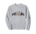 Motorcycle Evolution Sunset Biker Sweatshirt - Trendy Graphic for Adults - T-Shirt, Sweatshirt, Hoodie