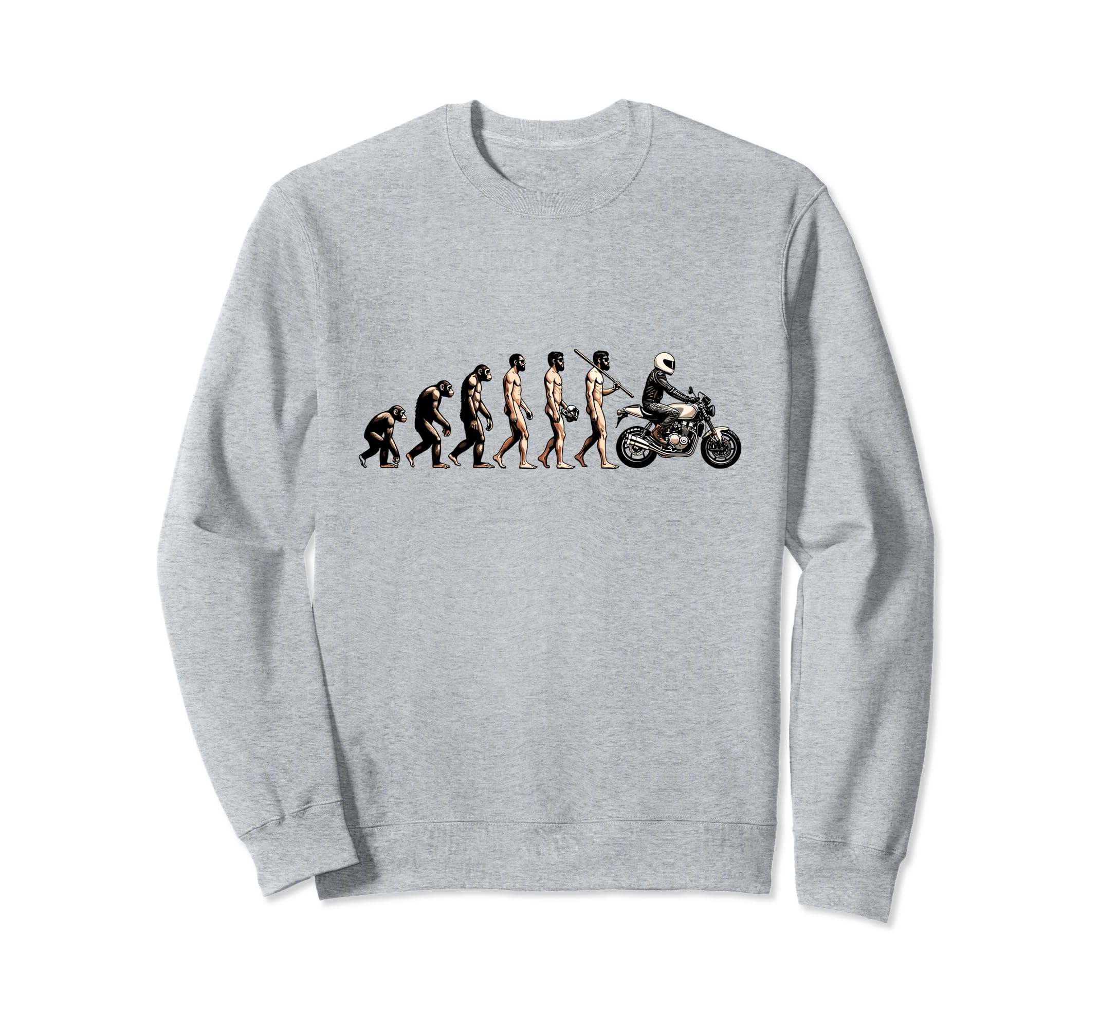 Motorcycle Evolution Sunset Biker Sweatshirt - Trendy Graphic for Adults - T-Shirt, Sweatshirt, Hoodie