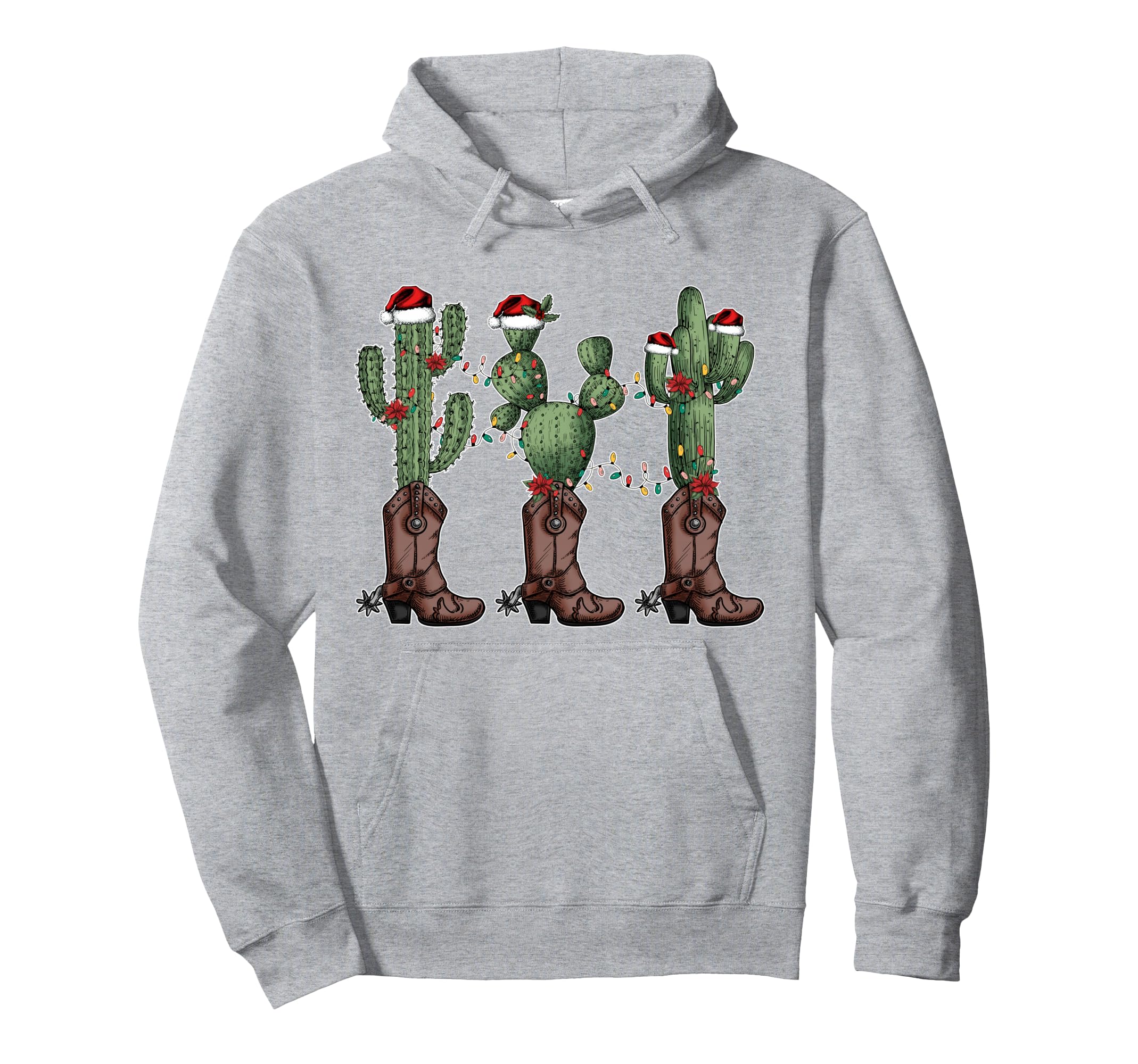 Howdy Holiday Western Cowboy Cowgirl Hoodie - Custom Art Print Unisex - T-Shirt, Sweatshirt, Hoodie