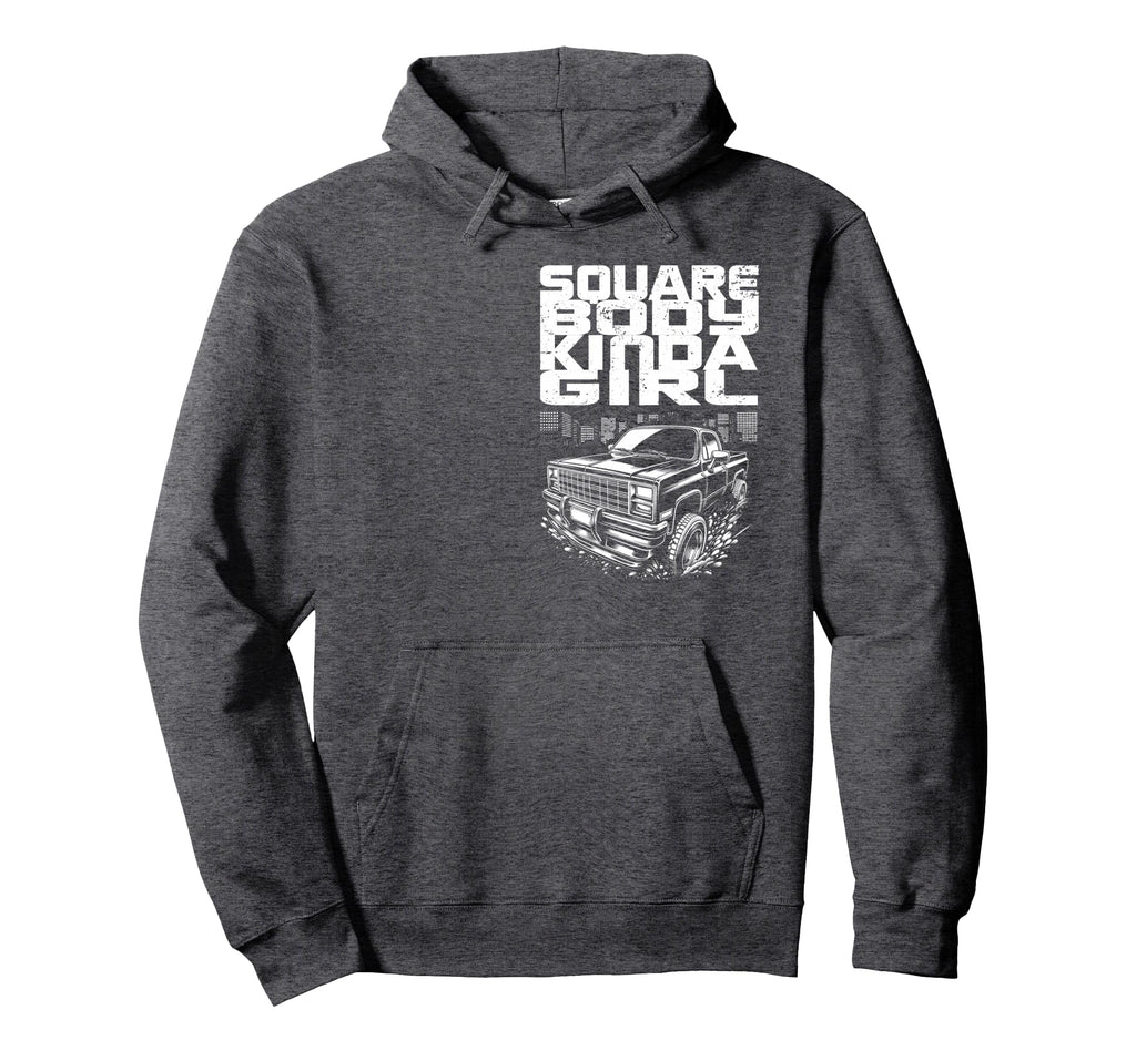 Squarebody Truck Kinda C10 K10 Truck Hoodie - Trendy Graphic Men Women - T-Shirt, Sweatshirt, Hoodie