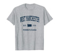 West Manchester Pennsylvania Pa T-Shirt - Custom Art Print Men Women - T-Shirt, Sweatshirt, Hoodie