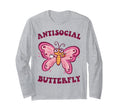 Groovy Anti Social Butterfly T-Shirt - Casual Everyday Wear for Adults - T-Shirt, Sweatshirt, Hoodie