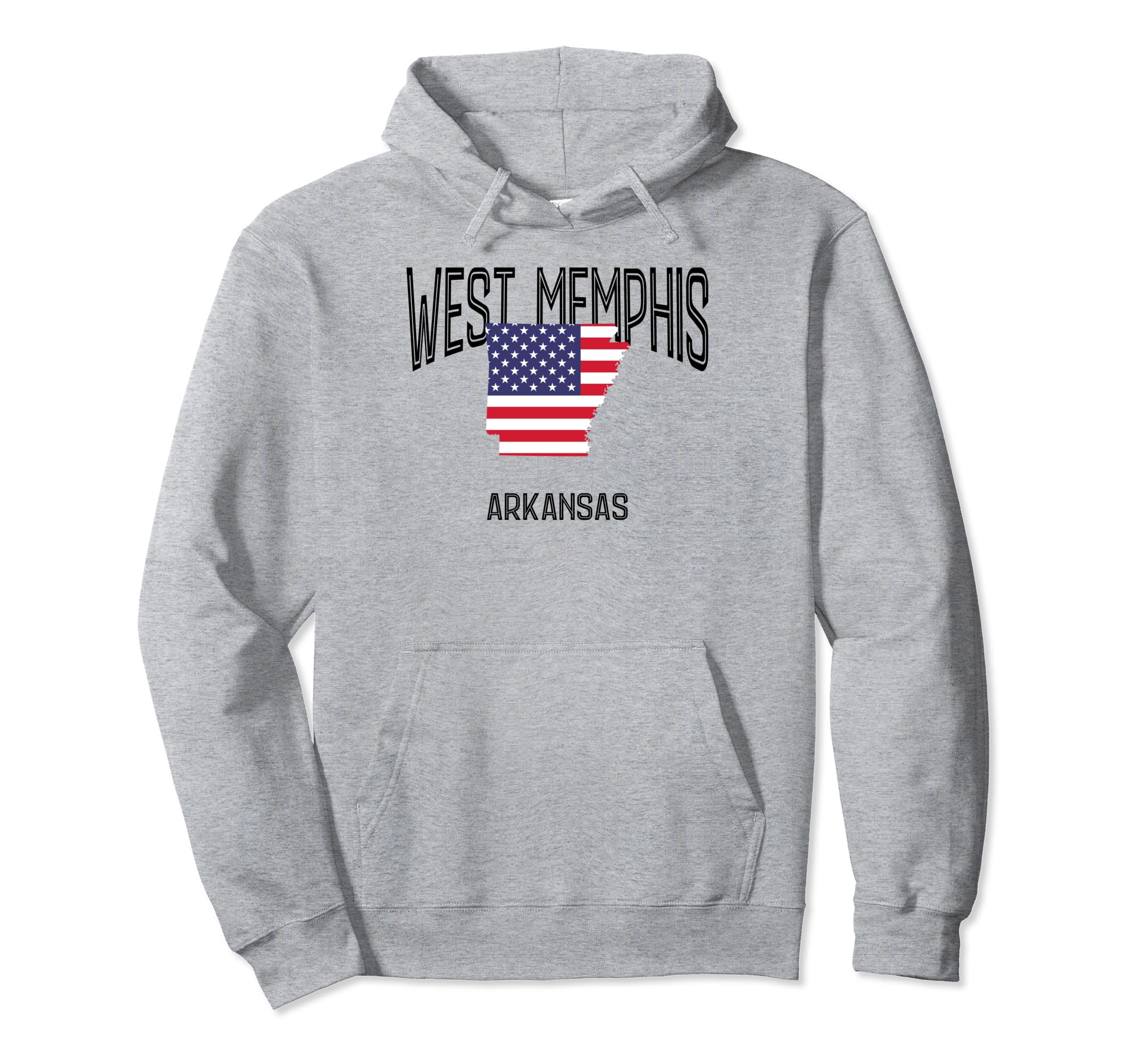 West Memphis Arkansas Ar Throwback Usa Flag Hoodie - Unique Graphic Unisex - T-Shirt, Sweatshirt, Hoodie