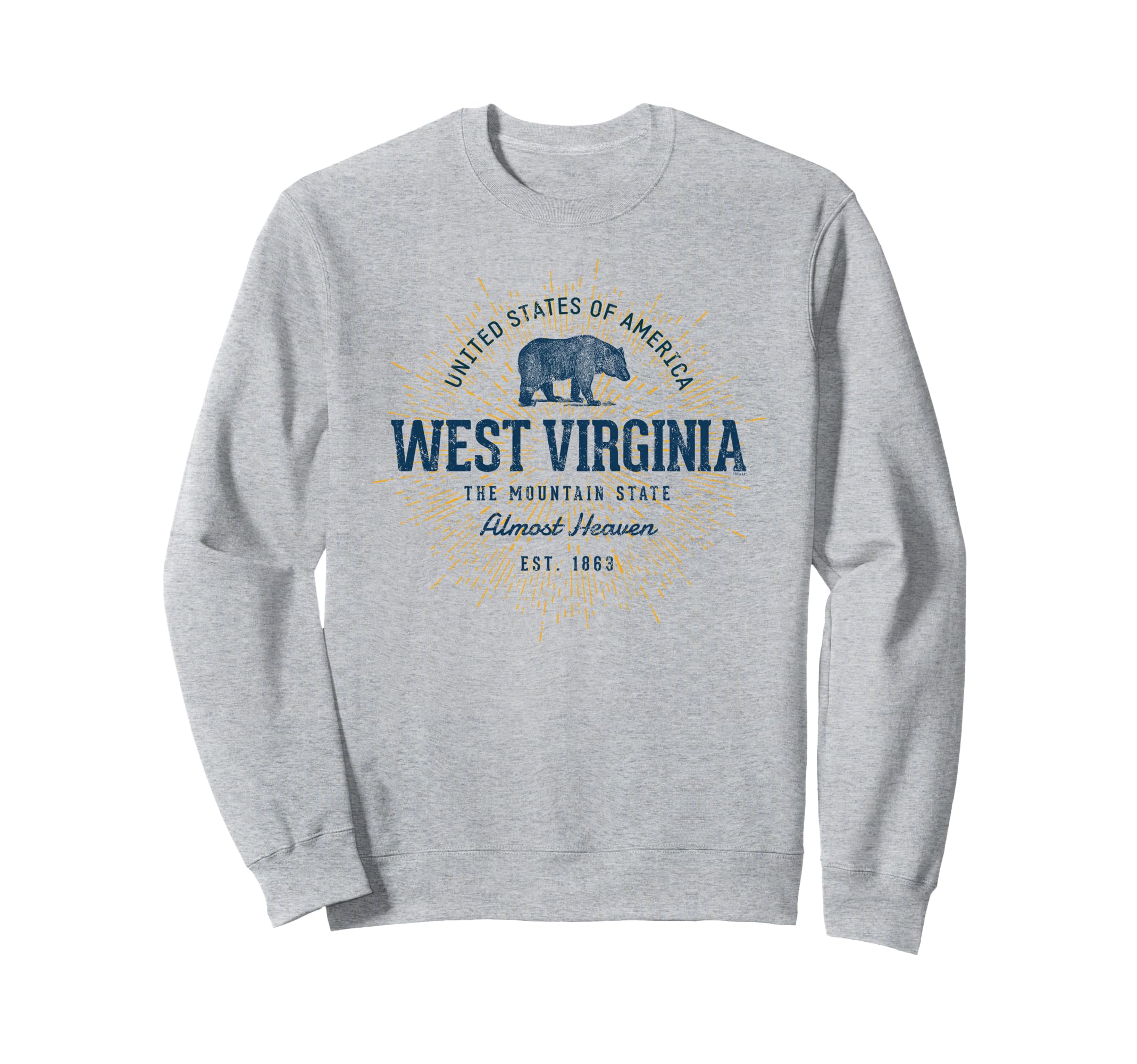 State West Virginia Sweatshirt - Aesthetic Graphic Men Women - T-Shirt, Sweatshirt, Hoodie