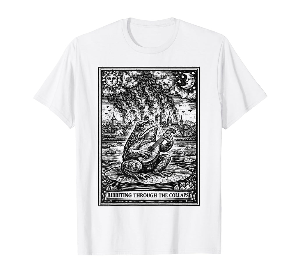 Funny Medieval Frog Mental Health T-Shirt - Custom Art Print Men Women - T-Shirt, Sweatshirt, Hoodie