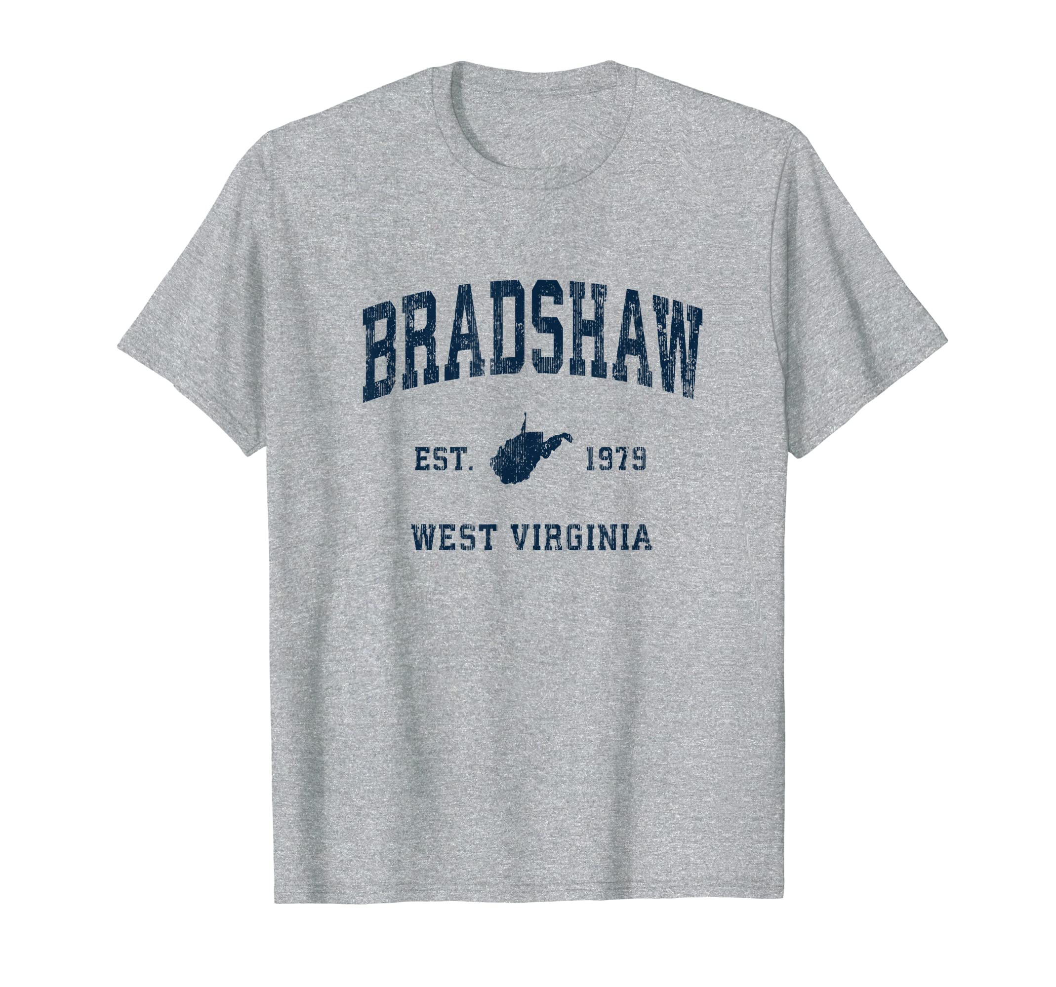 Bradshaw West Virginia Wv Athletic Navy T-Shirt - Trendy Graphic Unisex - T-Shirt, Sweatshirt, Hoodie