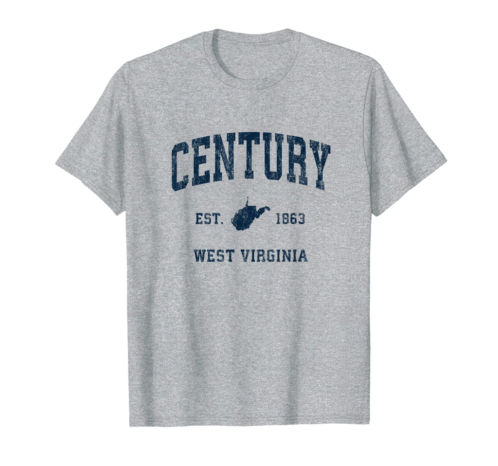 Century West Virginia Wv Athletic T-Shirt - Aesthetic Graphic for Adults - T-Shirt, Sweatshirt, Hoodie