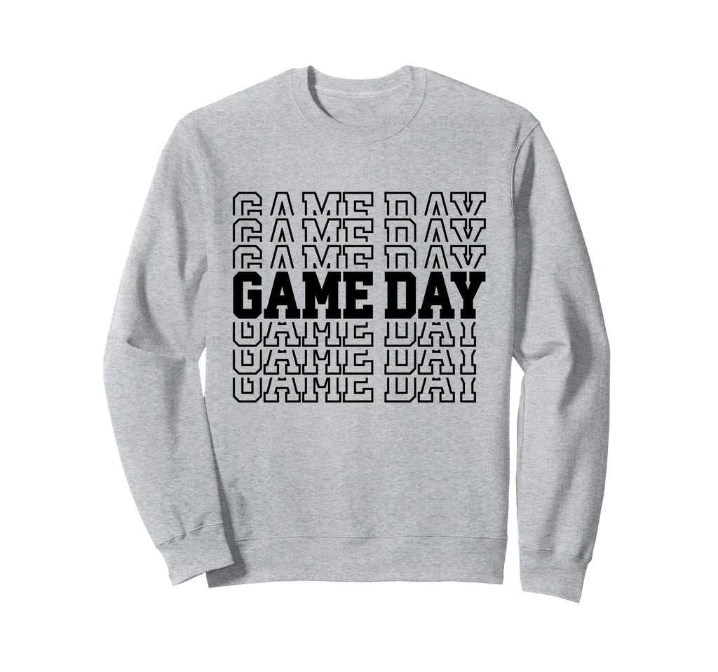 Game Day Typography Art Sports Sweatshirt - Graphic Print Unisex - T-Shirt, Sweatshirt, Hoodie