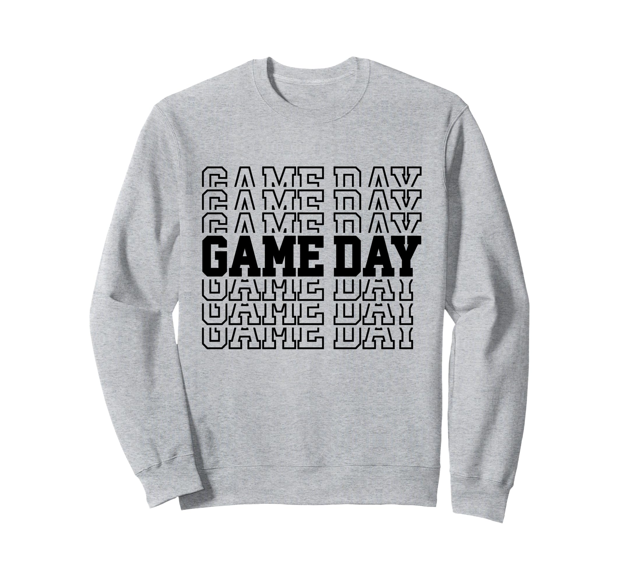 Game Day Typography Art Sports Sweatshirt - Graphic Print Unisex - T-Shirt, Sweatshirt, Hoodie