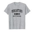 Morgantown West Virginia Wv Sports Black T-Shirt - Trendy Graphic Unisex - T-Shirt, Sweatshirt, Hoodie