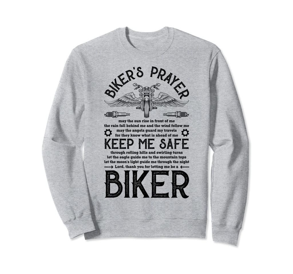 Bikers Prayer Motorcycle Biker Sweatshirt - Trendy Graphic for Adults - T-Shirt, Sweatshirt, Hoodie