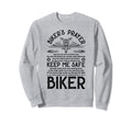Bikers Prayer Motorcycle Biker Sweatshirt - Trendy Graphic for Adults - T-Shirt, Sweatshirt, Hoodie