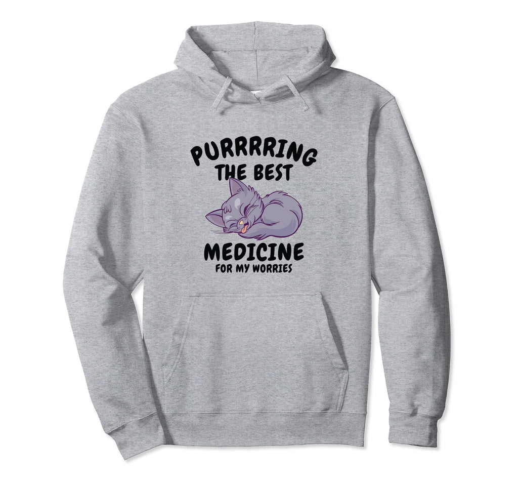 Purring Cat Positivity Cat Lover Self Hoodie - Fun Novelty Design Unisex - T-Shirt, Sweatshirt, Hoodie