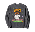 Cowgirl Ghost Western Groovy Halloween Sweatshirt - Novelty Apparel Unisex - T-Shirt, Sweatshirt, Hoodie