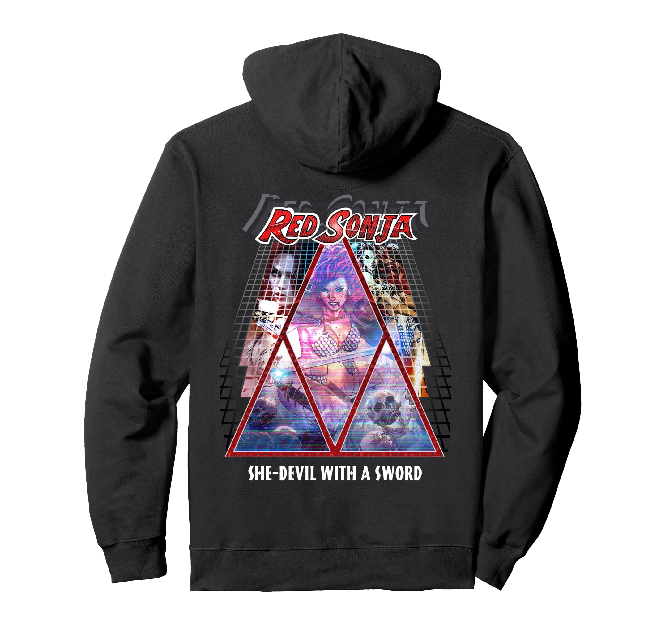 Red Sonja Synthwave Redhead Epic Hoodie - Custom Art Print Men Women - T-Shirt, Sweatshirt, Hoodie