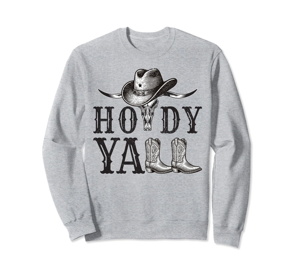 Cowboycore Howdy Western Cowgirl Sweatshirt - Unique Graphic Men Women - T-Shirt, Sweatshirt, Hoodie