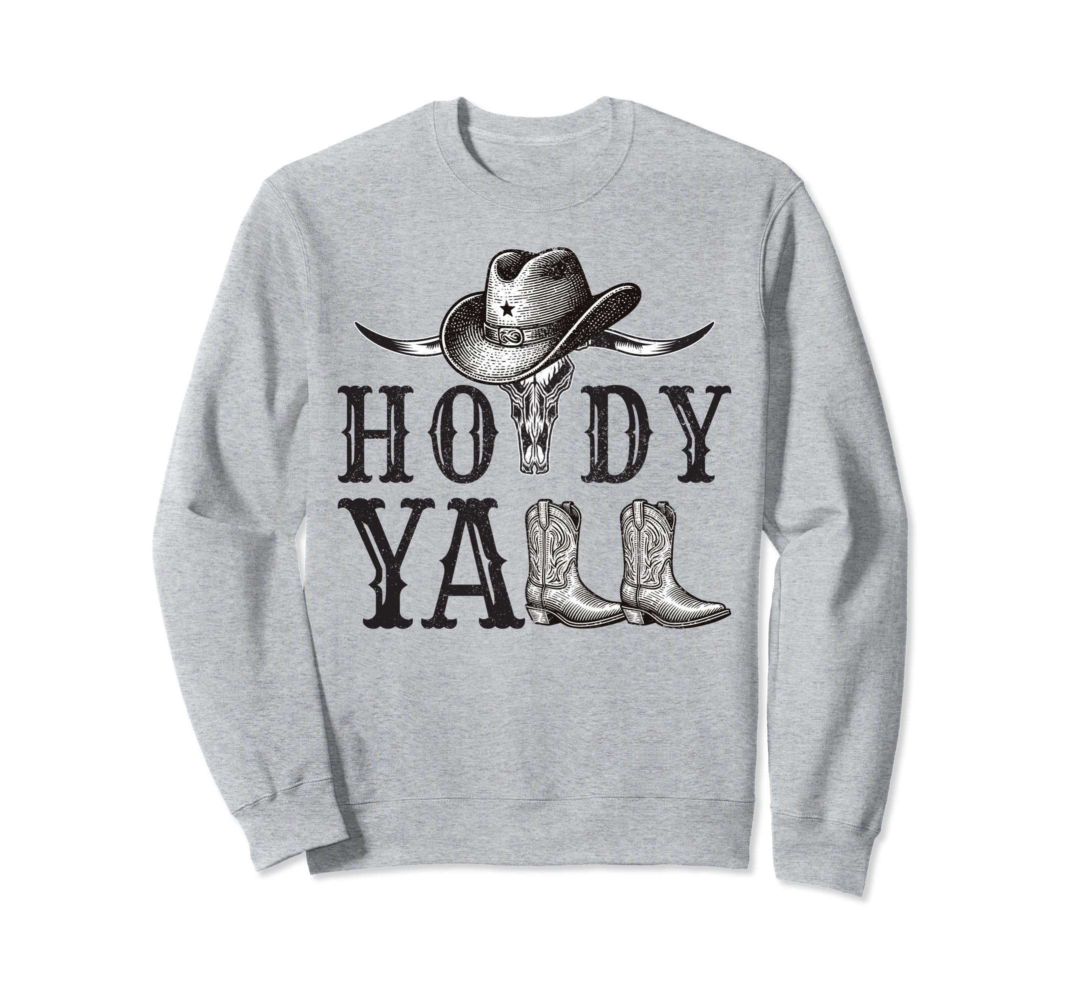 Cowboycore Howdy Western Cowgirl Sweatshirt - Unique Graphic Men Women - T-Shirt, Sweatshirt, Hoodie
