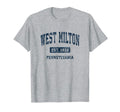 West Milton Pennsylvania Pa Athletic T-Shirt - Custom Art Print Men Women - T-Shirt, Sweatshirt, Hoodie