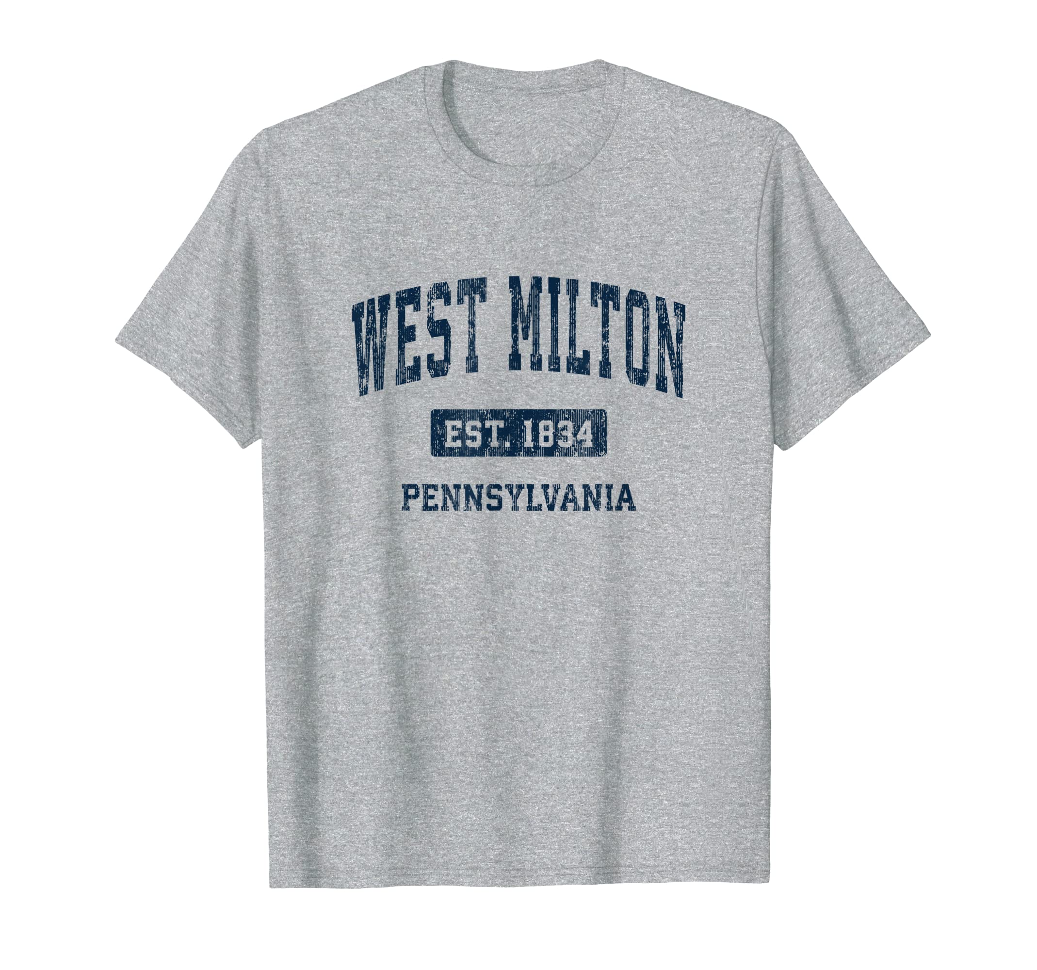 West Milton Pennsylvania Pa Athletic T-Shirt - Custom Art Print Men Women - T-Shirt, Sweatshirt, Hoodie