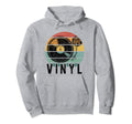 Vinyl Turntable Records Music Lp Dj Hoodie - Minimalist Print Men Women - T-Shirt, Sweatshirt, Hoodie