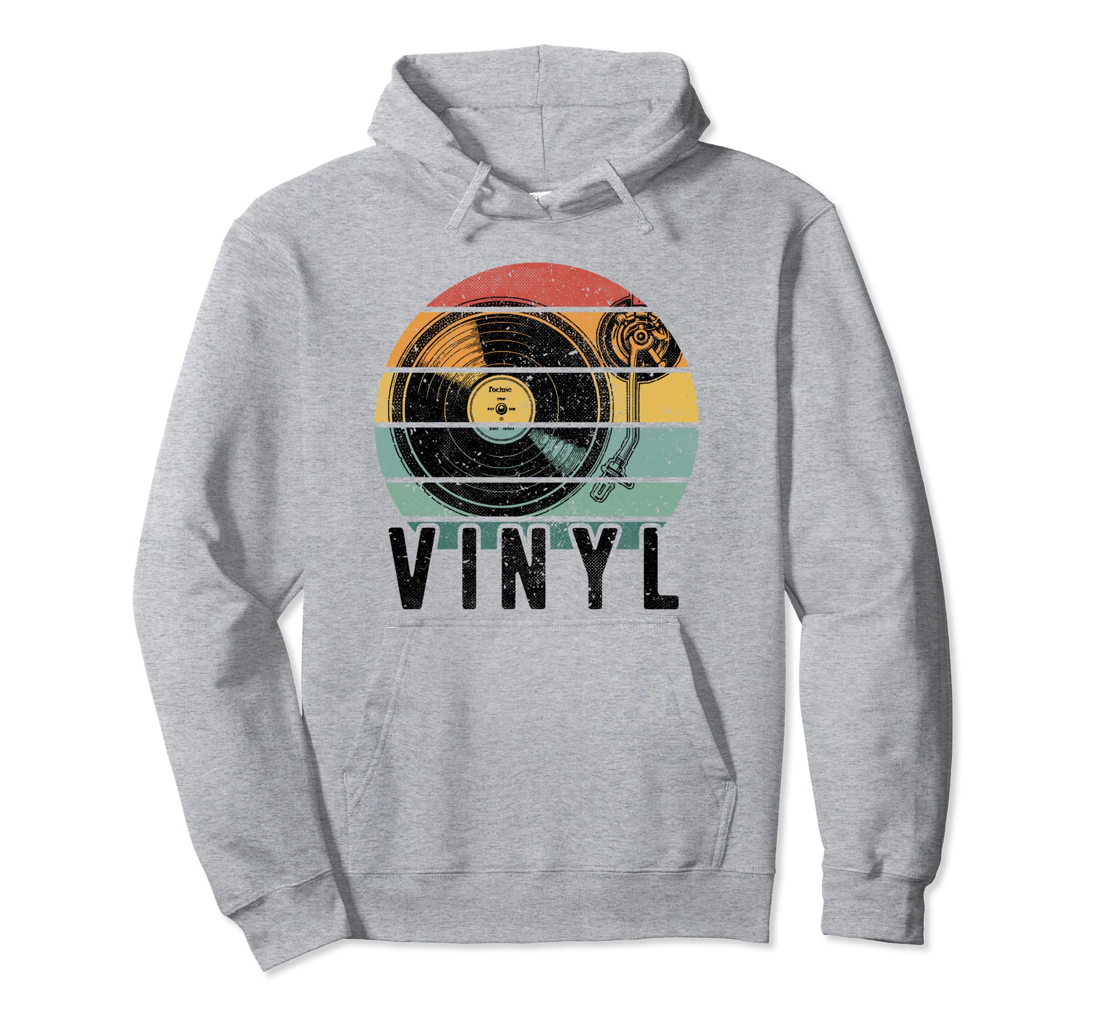 Vinyl Turntable Records Music Lp Dj Hoodie - Minimalist Print for Adults - T-Shirt, Sweatshirt, Hoodie