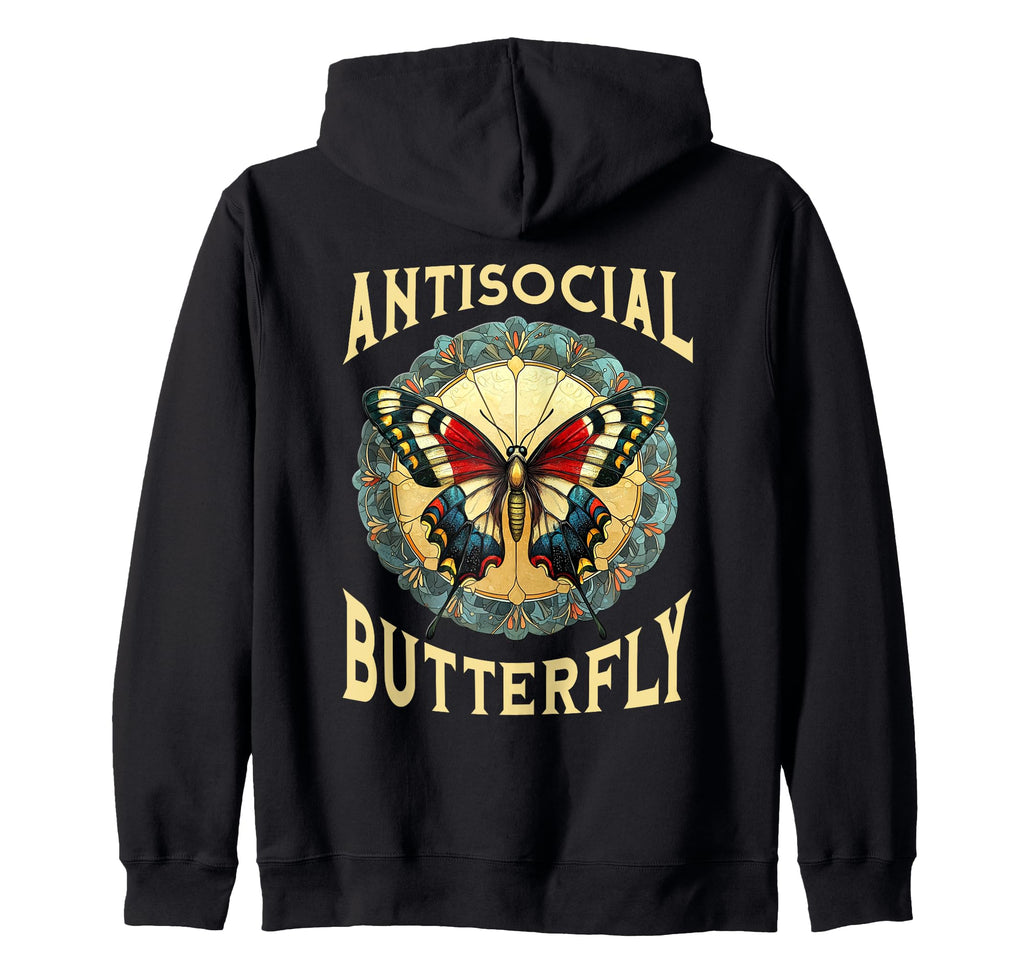 Antisocial Butterfly Gift T-Shirt - Streetwear Style for Adults - T-Shirt, Sweatshirt, Hoodie