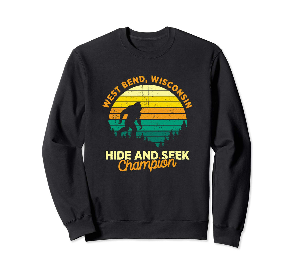 West Bend Wisconsin Big Foot Sweatshirt - Fun Novelty Design Unisex - T-Shirt, Sweatshirt, Hoodie