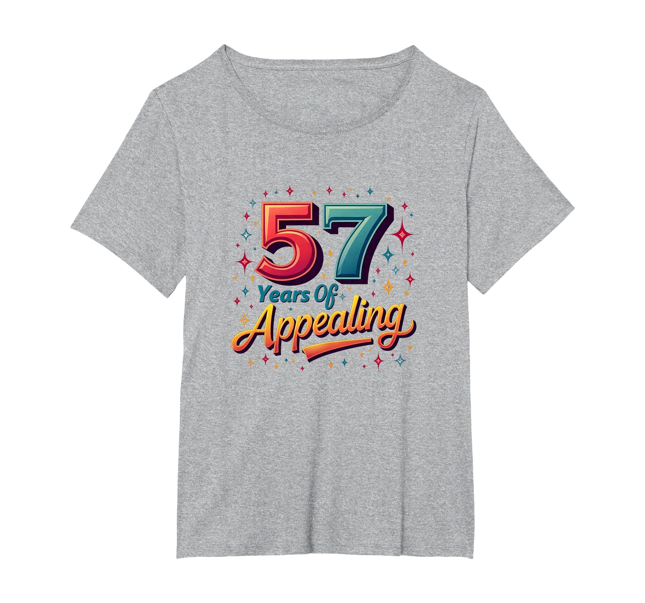 57 Years Appealing Birthday Gift T-Shirt - Custom Art Print for Adults - T-Shirt, Sweatshirt, Hoodie