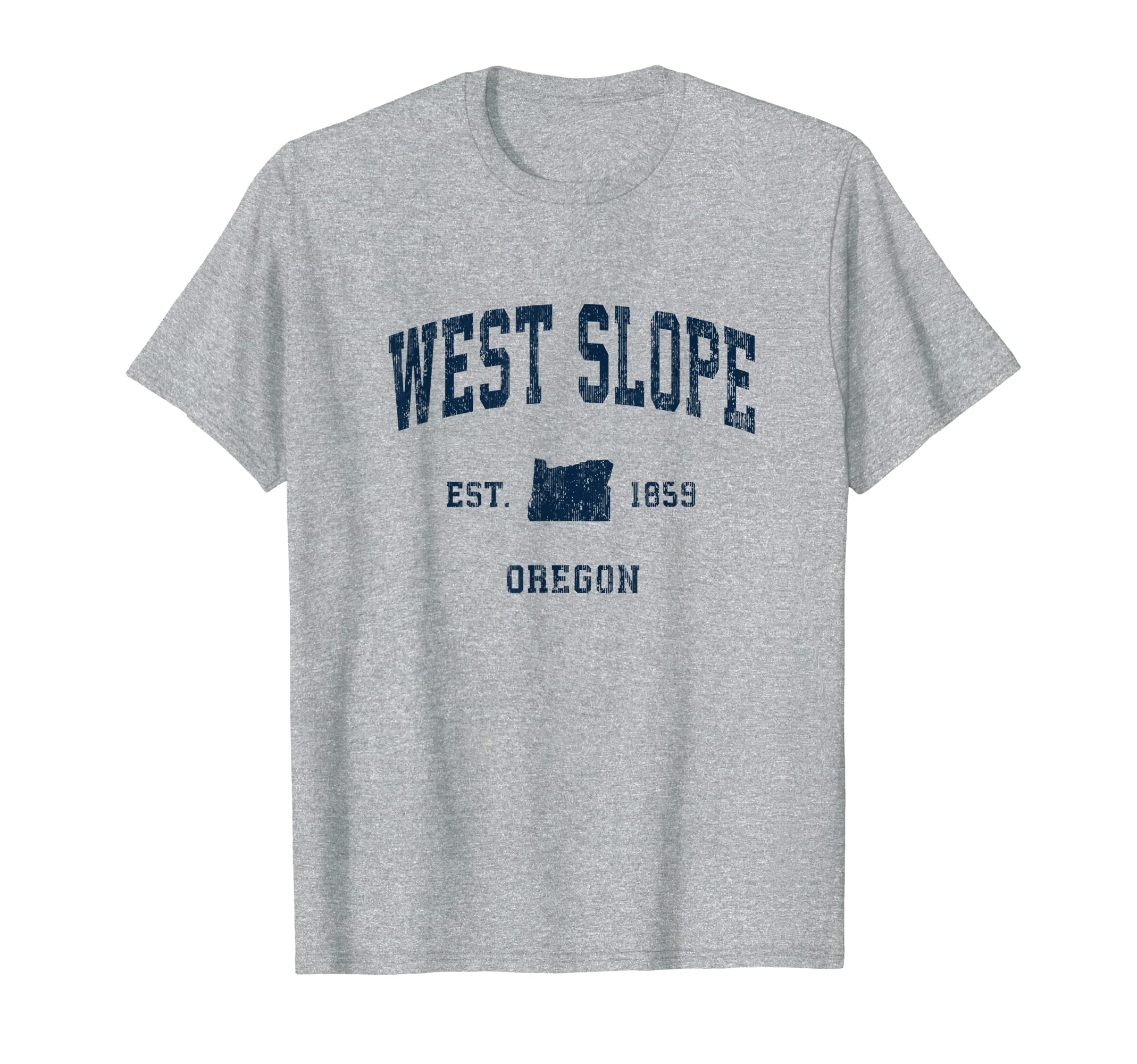 West Slope Oregon Or Athletic Navy T-Shirt - Unique Graphic Men Women - T-Shirt, Sweatshirt, Hoodie