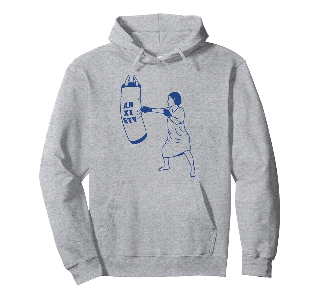 Fight Anxiety Mental Health Hoodie - Graphic Print Men Women - T-Shirt, Sweatshirt, Hoodie