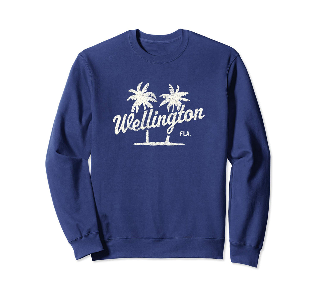 Wellington Florida 70S Palm Trees Sweatshirt - Custom Art Print Unisex - T-Shirt, Sweatshirt, Hoodie