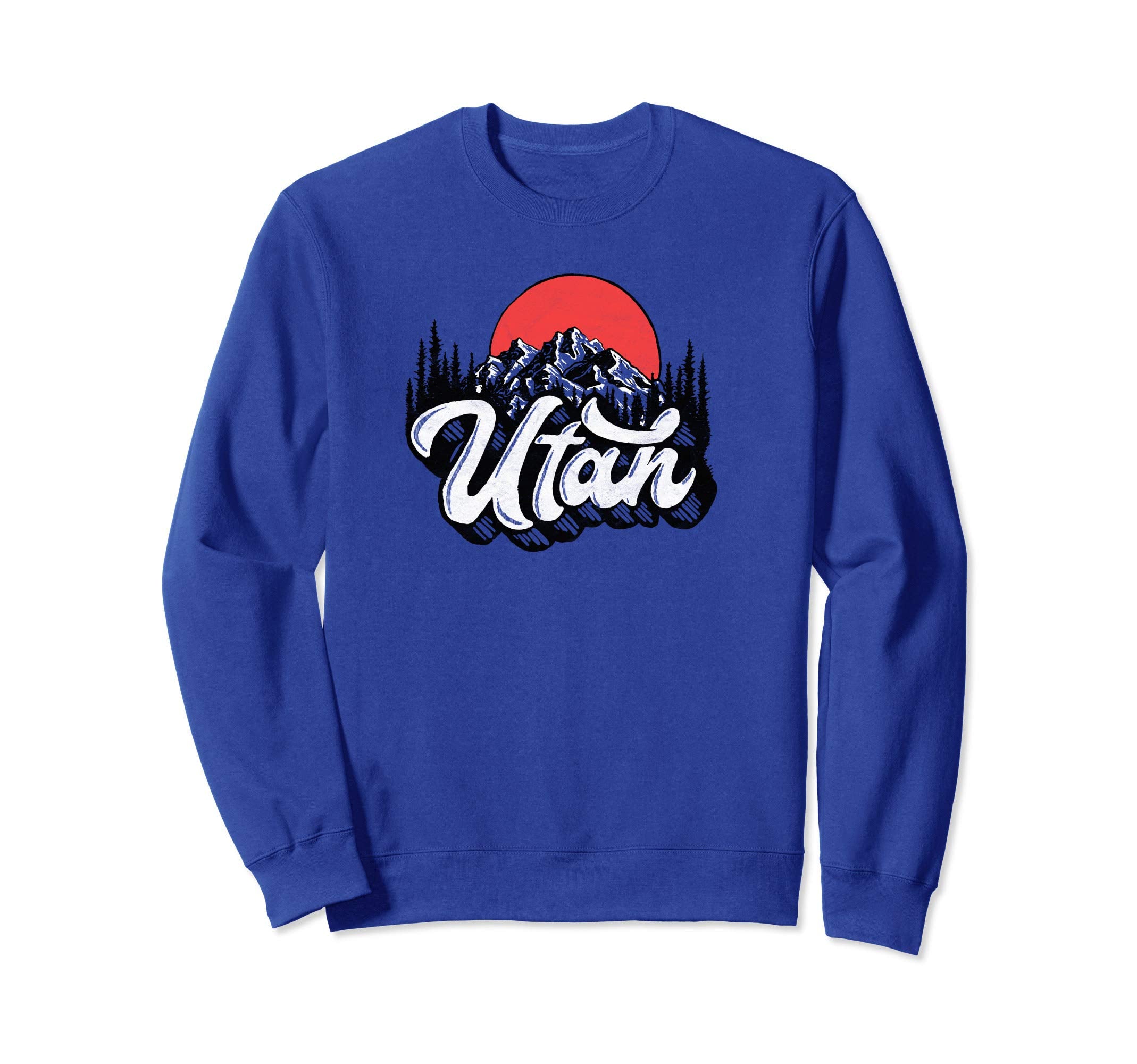 Utah Outdoor Illustration Distressed Sweatshirt - Minimalist Print Unisex - T-Shirt, Sweatshirt, Hoodie