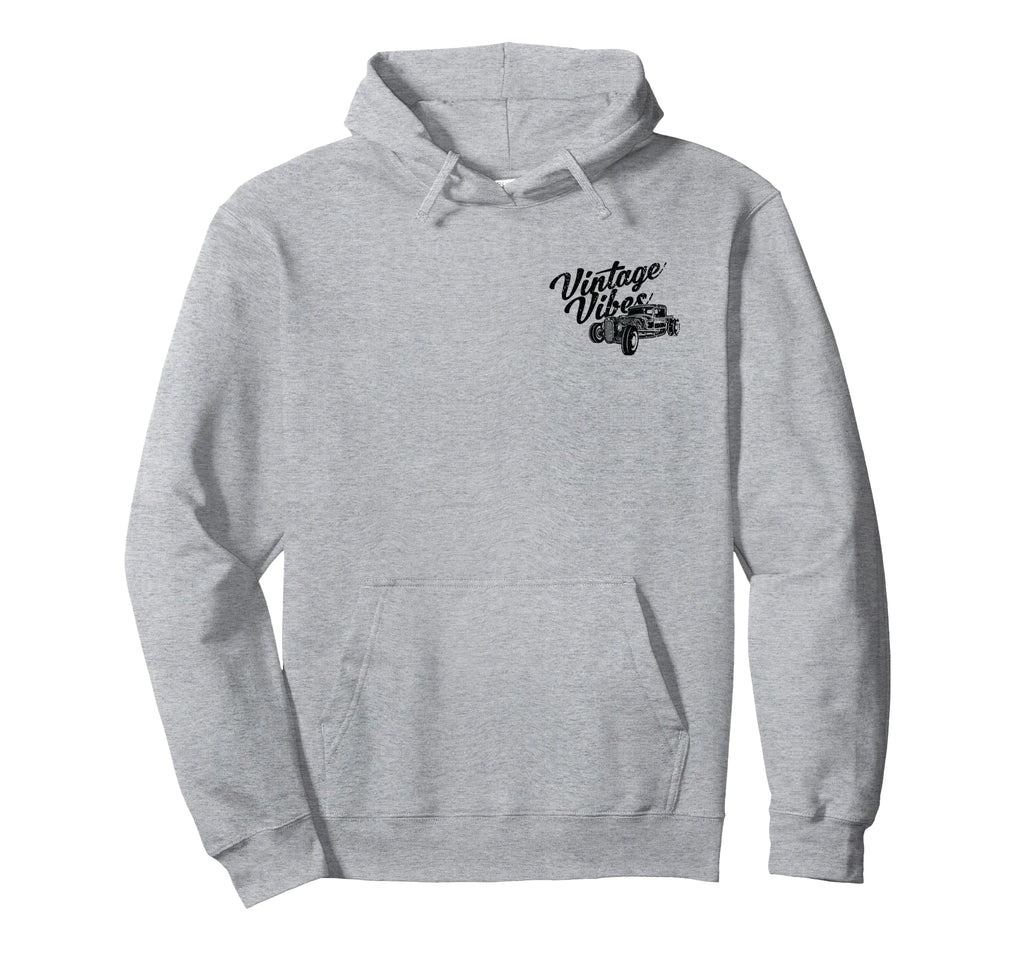 Vibes Main Street Usa Hotrod Motorcycle Hoodie - Novelty Apparel Men Women - T-Shirt, Sweatshirt, Hoodie