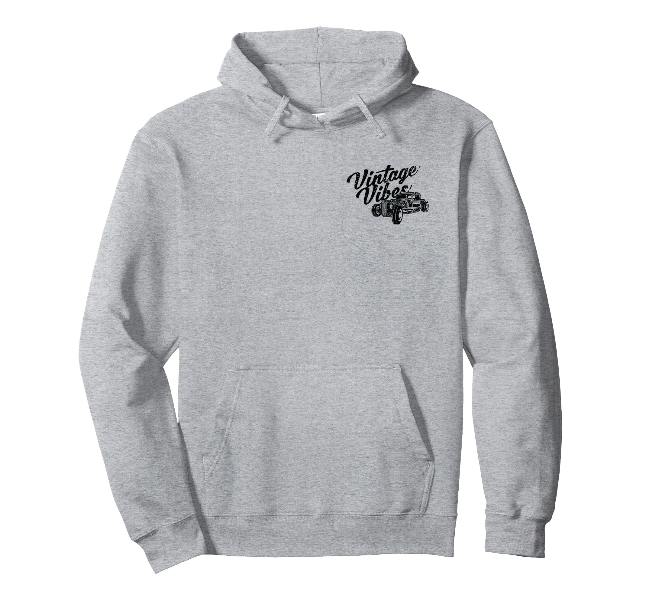 Vibes Main Street Usa Hotrod Motorcycle Hoodie - Novelty Apparel Men Women - T-Shirt, Sweatshirt, Hoodie