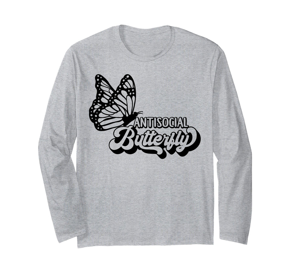 Antisocial Butterfly T-Shirt - Streetwear Style Unisex - T-Shirt, Sweatshirt, Hoodie