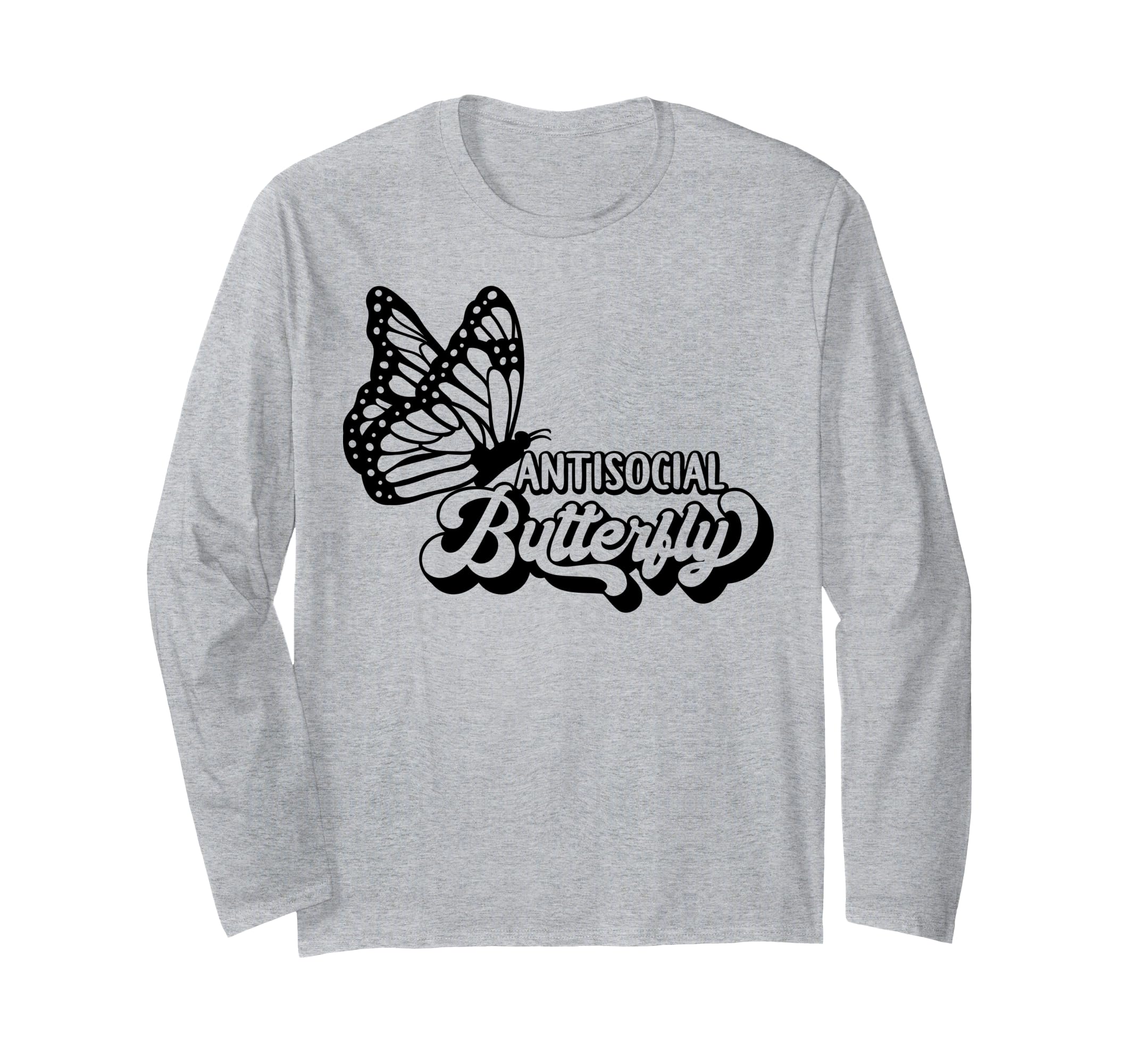 Antisocial Butterfly T-Shirt - Streetwear Style Unisex - T-Shirt, Sweatshirt, Hoodie