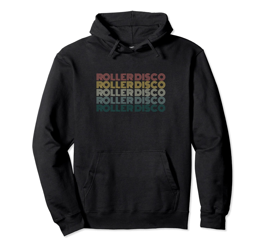 Roller Derby 70S Roller Disco Skating Hoodie - Fun Novelty Design Men Women - T-Shirt, Sweatshirt, Hoodie