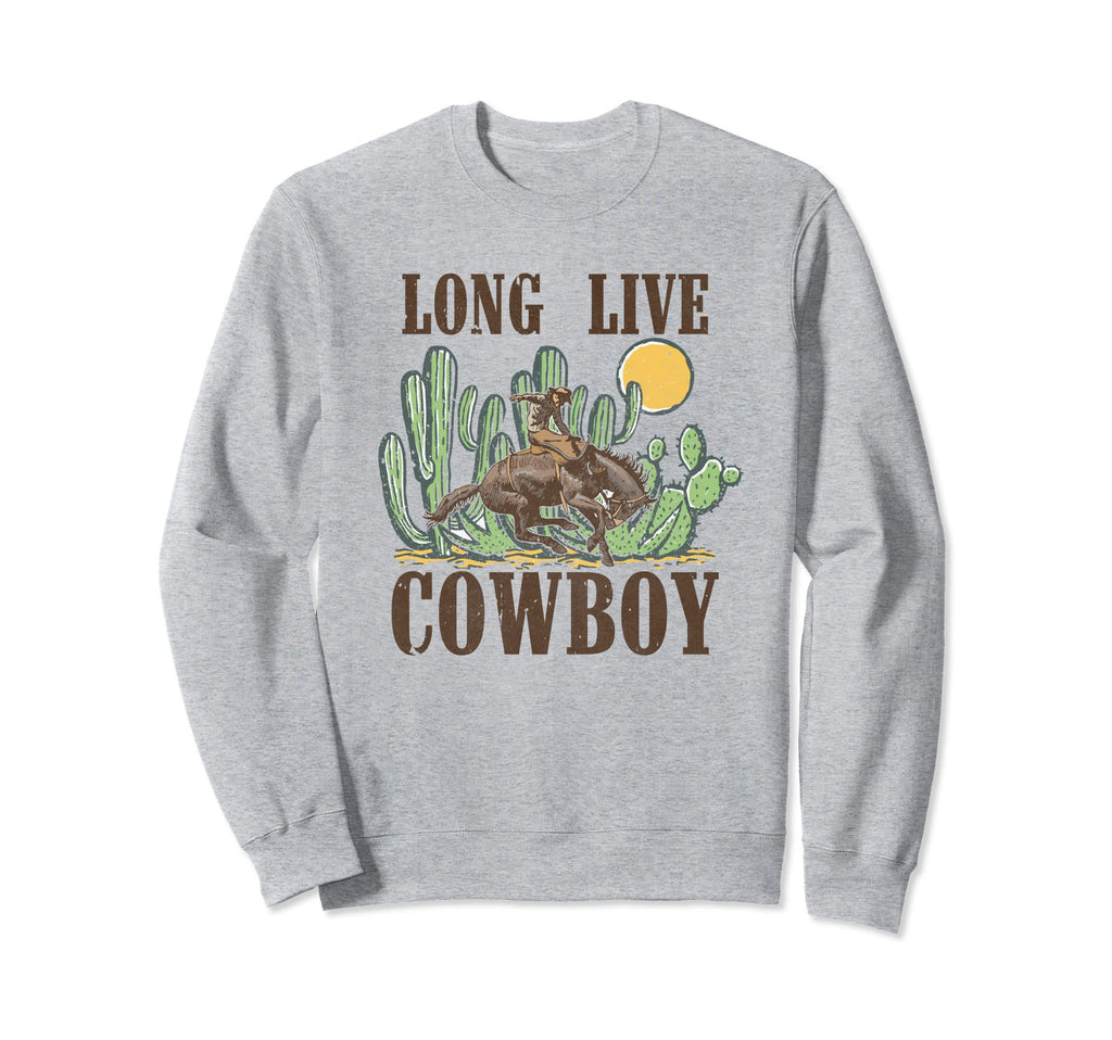 Long Live Cowboy Riding Horse Sweatshirt - Aesthetic Graphic Unisex - T-Shirt, Sweatshirt, Hoodie