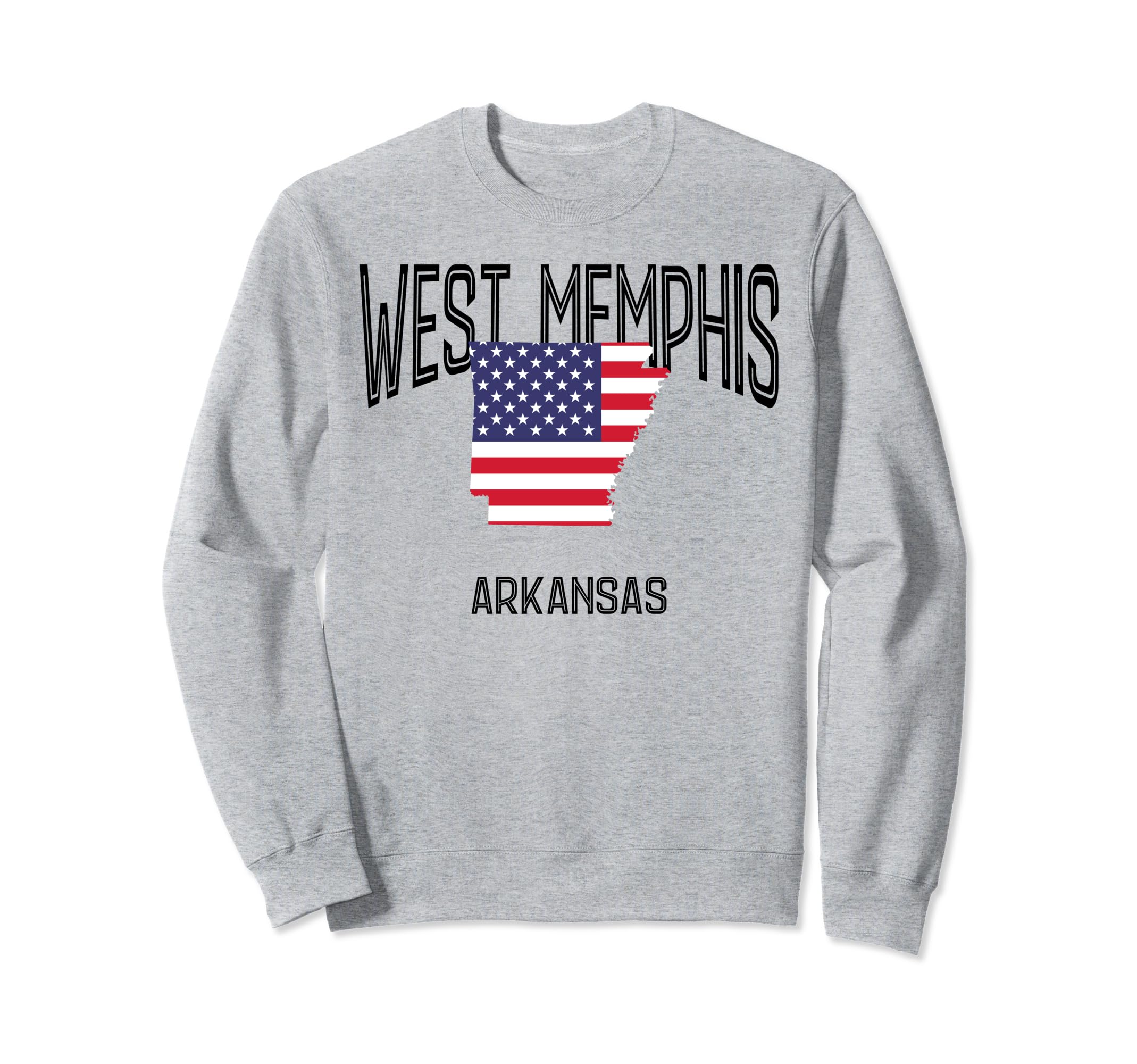 West Memphis Arkansas Ar Throwback Sweatshirt - Minimalist Print Unisex - T-Shirt, Sweatshirt, Hoodie