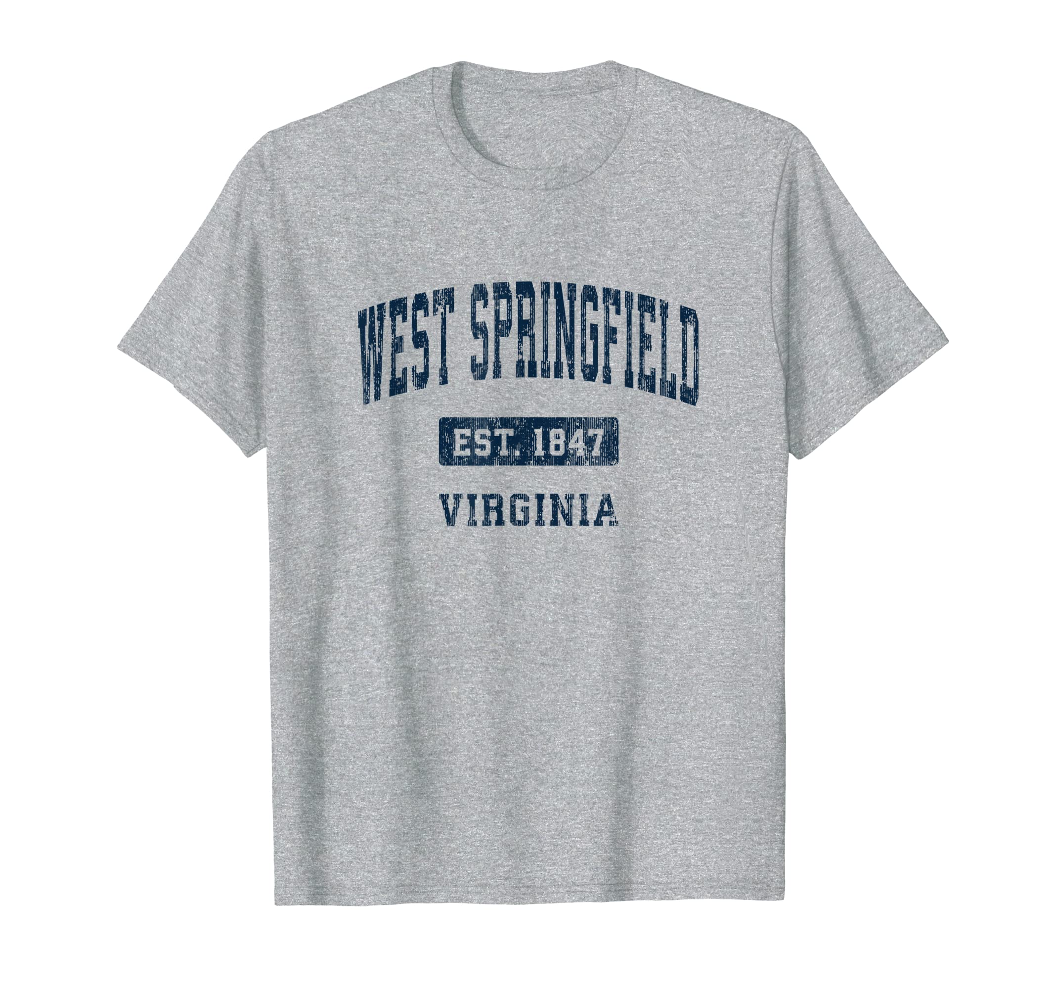 West Springfield Virginia Va Athletic T-Shirt - Custom Art Print Unisex - T-Shirt, Sweatshirt, Hoodie