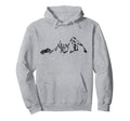 Motorcycle Biker Mountain Hoodie - Aesthetic Graphic Men Women - T-Shirt, Sweatshirt, Hoodie