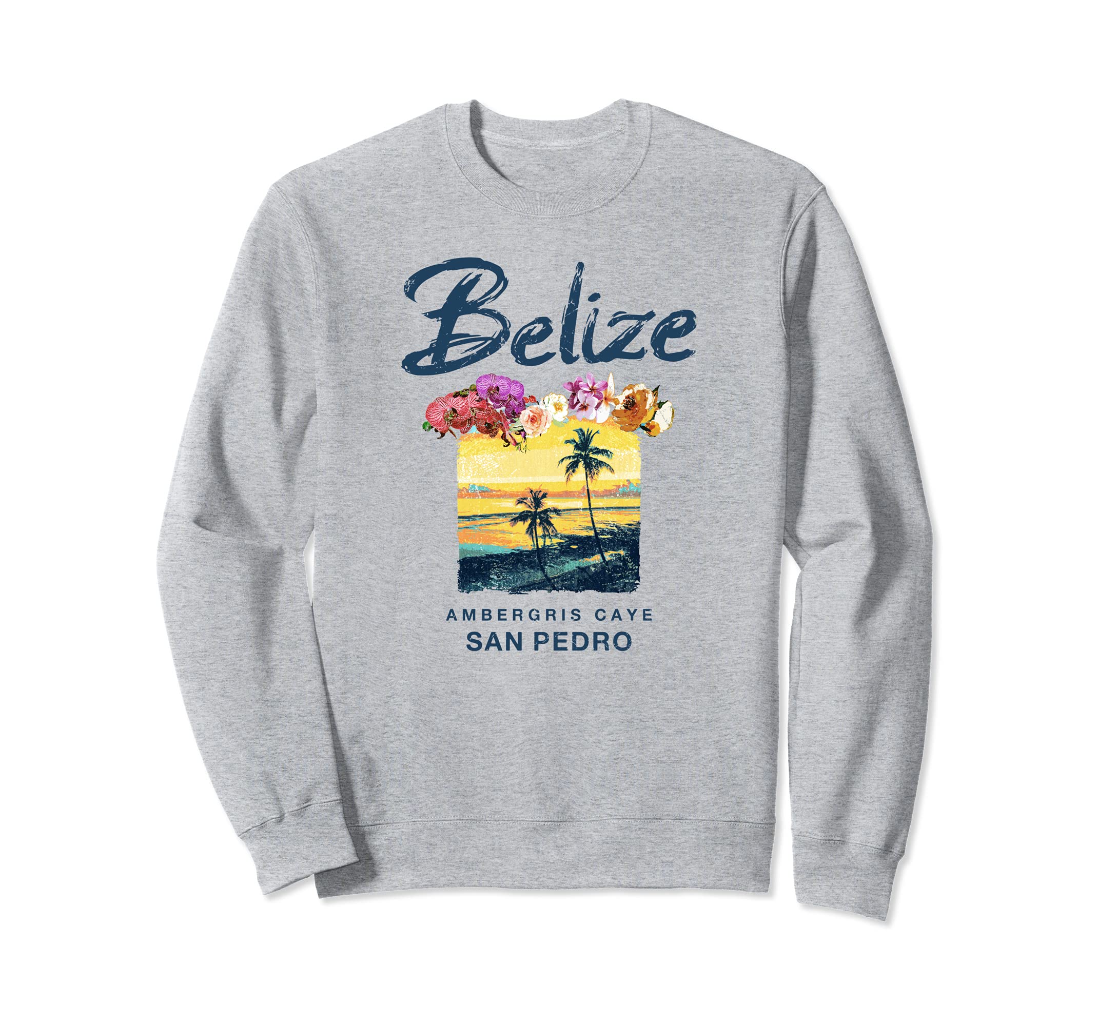 Belize Ambergris Caye Sunset Sweatshirt - Unique Graphic for Adults - T-Shirt, Sweatshirt, Hoodie