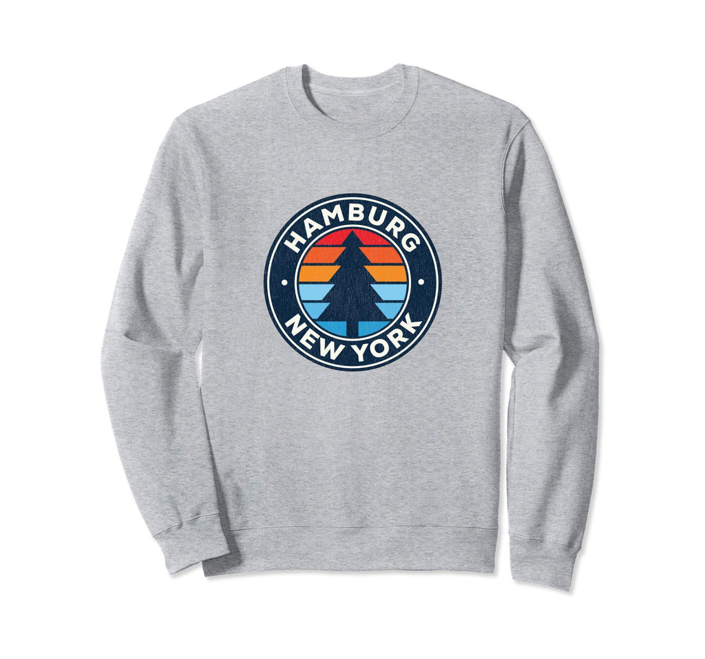 Hamburg New York Ny 70S Sweatshirt - Novelty Apparel for Adults - T-Shirt, Sweatshirt, Hoodie