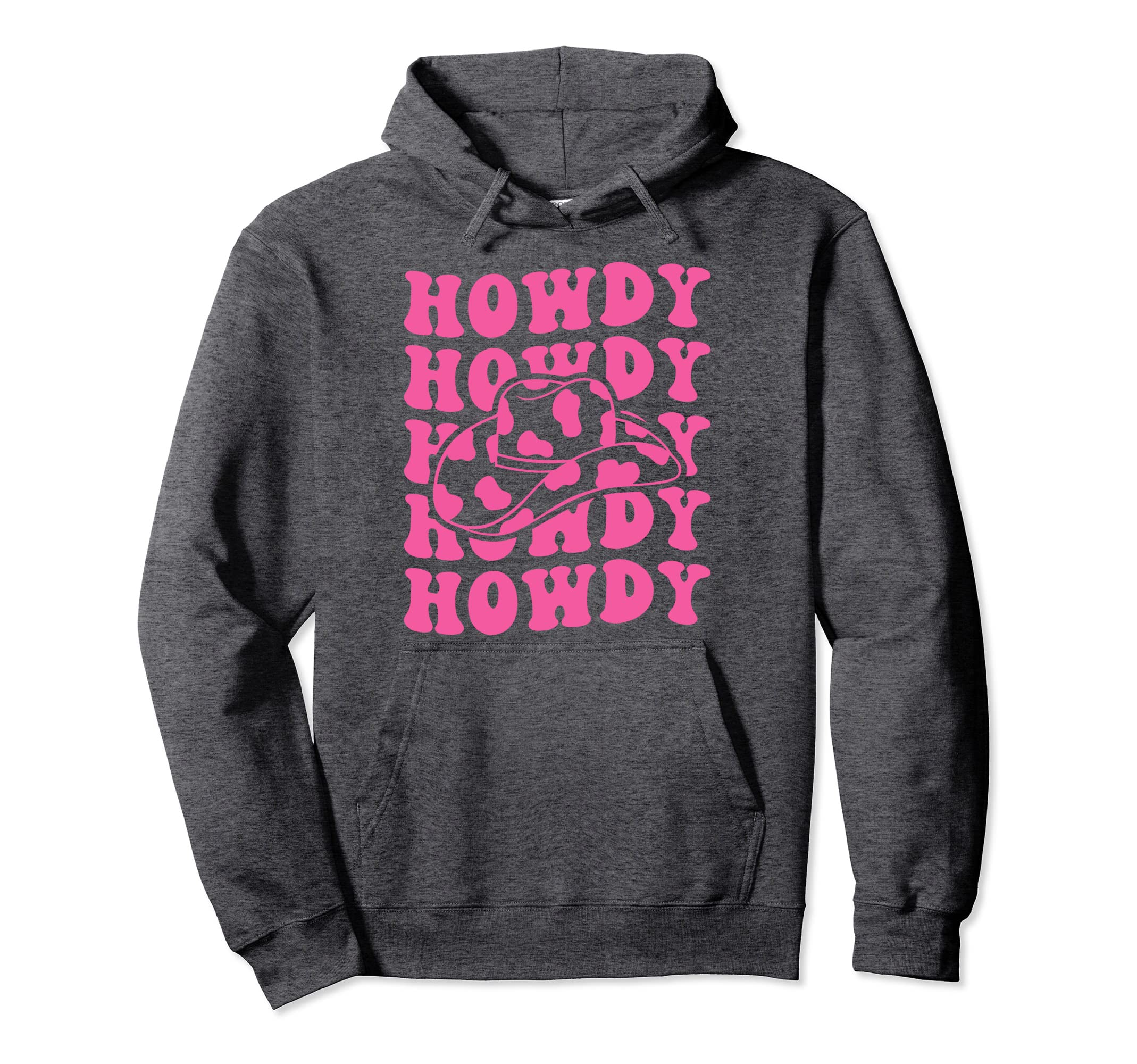 Rodeo White Howdy Western Cowboy Hat Hoodie - Streetwear Style Unisex - T-Shirt, Sweatshirt, Hoodie