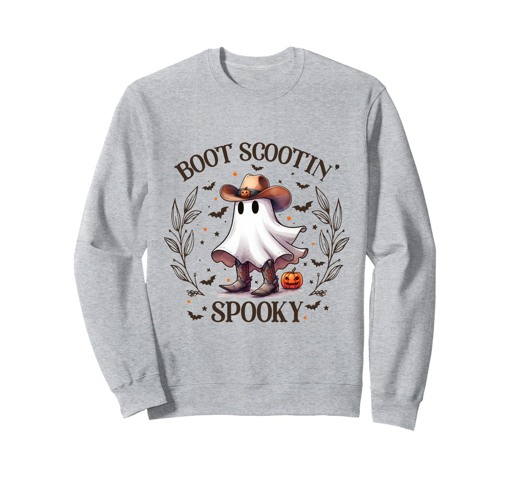 Boot Scootin Spooky Western Funny Sweatshirt - Novelty Apparel Men Women - T-Shirt, Sweatshirt, Hoodie
