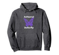 Antisocial Butterfly Hoodie - Fun Novelty Design Unisex - T-Shirt, Sweatshirt, Hoodie