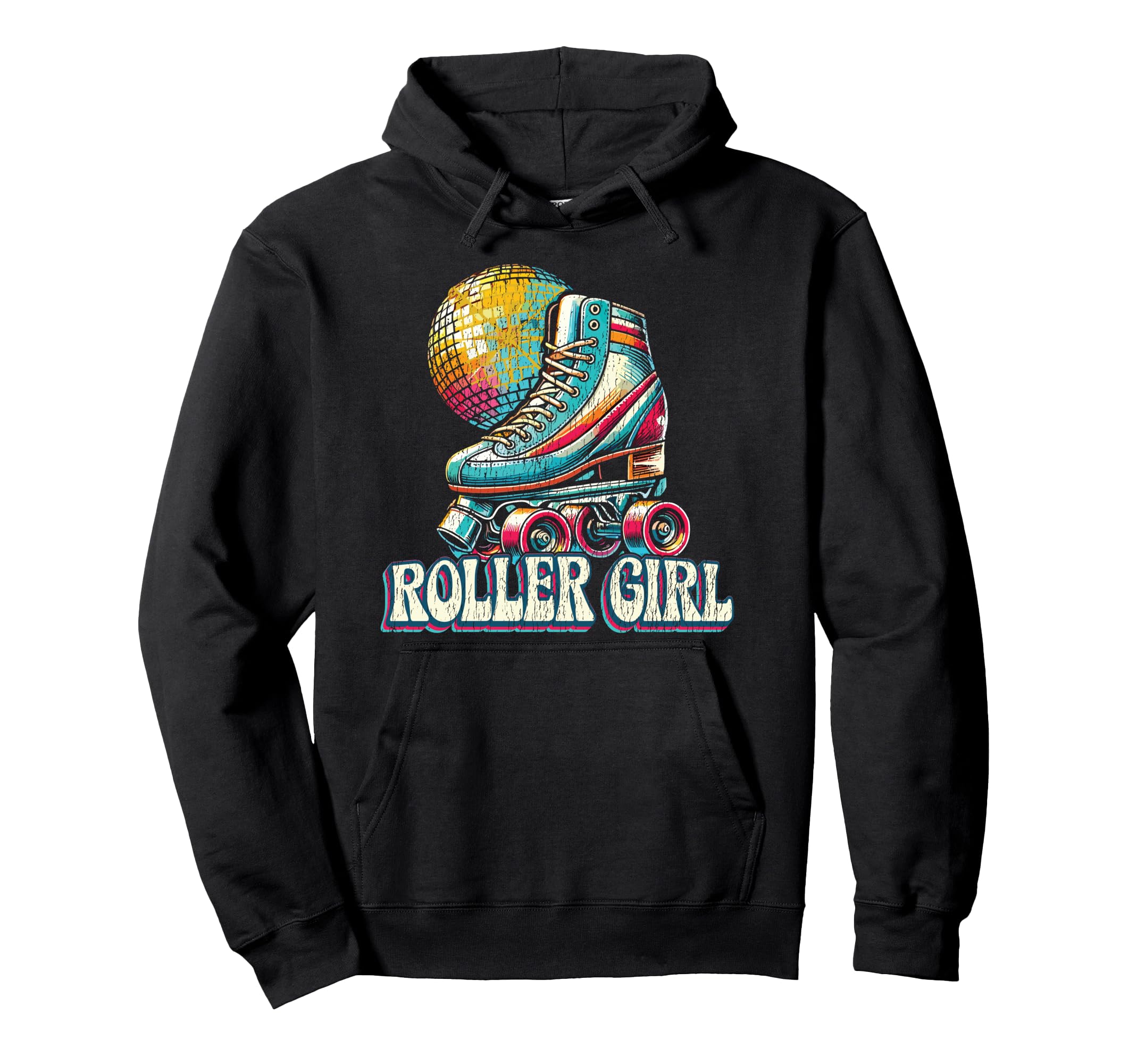 Roller Skating Skate 1970S Roller Hoodie - Aesthetic Graphic for Adults - T-Shirt, Sweatshirt, Hoodie